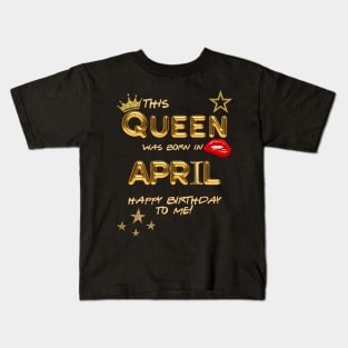 April Birthday Kids T-Shirt